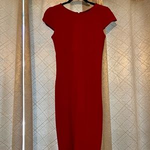 Felicity & Coco Red Zipper Cocktail Sheath Dress